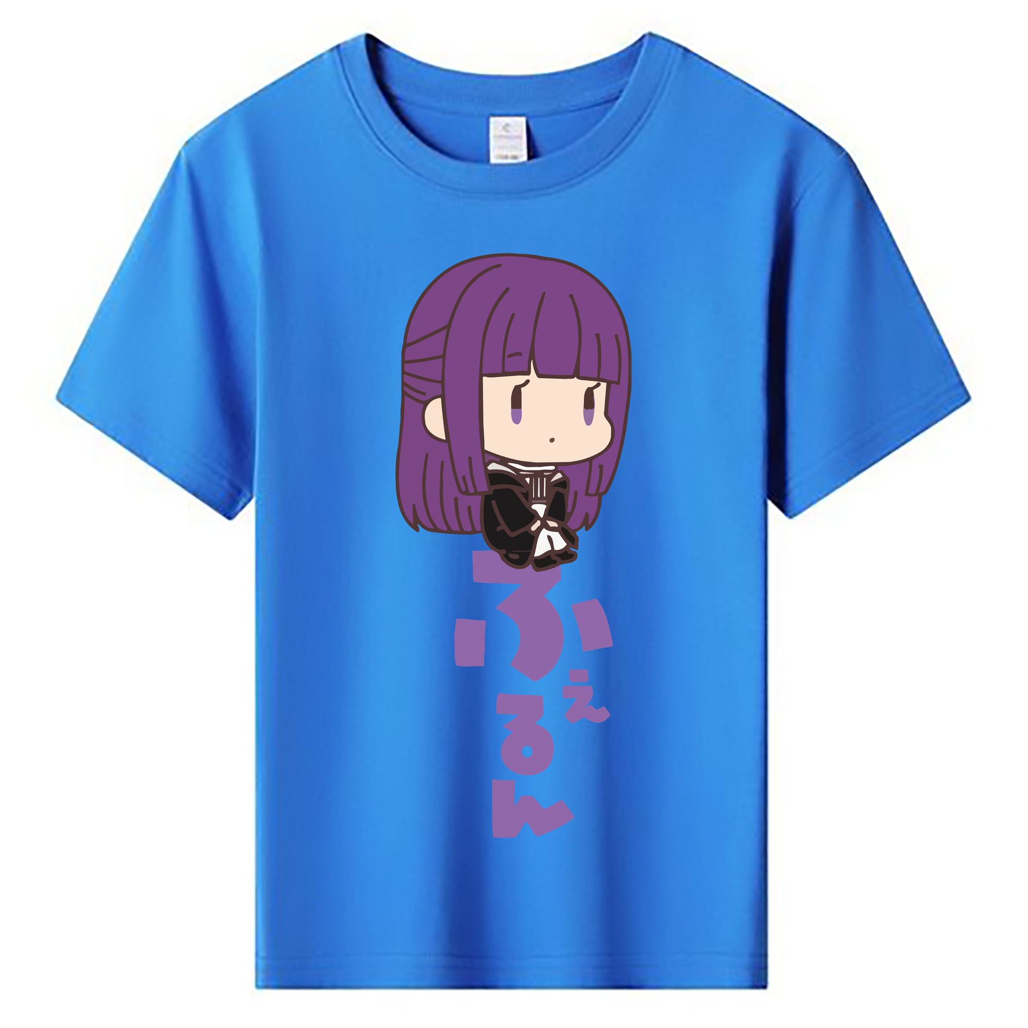 （画像用） 葬送のフリーレン Frieren 綿100％キッズTシャツ（フロントプリント）